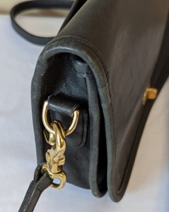 lot 77 image: Coach Black Leather Crossbody