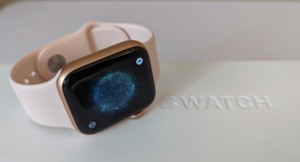lot 65A image: Series 6 Apple Watch with Charging Dock and Extra Strap