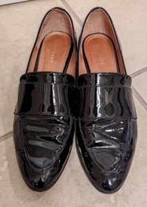 lot 95 image: Halogen Patent Leather Loafers