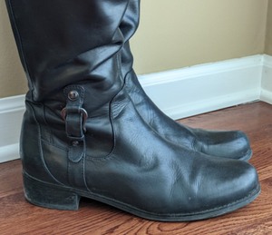 lot 99 image: Blondo Black Leather Boots