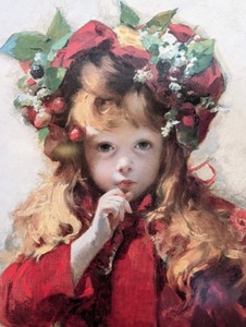 lot 50A image: Girl with the Red Hat Framed Print by Alcide Robudi