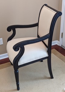 lot 175 image: Lovely Cream Upholstered Accent Chair
