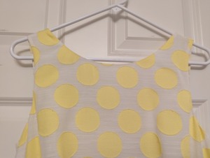 lot 119 image: Ann Taylor Yellow Polka Dot Dress