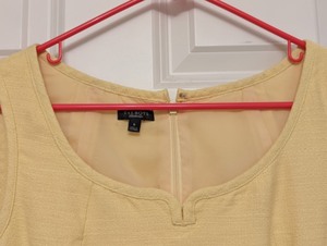 lot 122 image: Talbots Yellow Linen Blend Dress