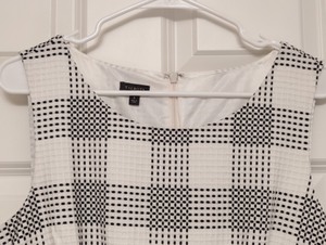 lot 123 image: Talbots Black and White Checked Sleeveless Dress