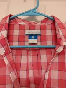 lot 137 image: Columbia Plaid Button Up Blouse