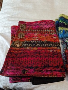 lot 144 image: Colorful Knit ScarvesWraps