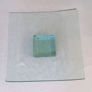 lot 156 image: Annie Glass Square Pedestal Dish