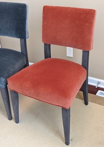 lot 192 image: Pair of Colorful Upholstered Chairs