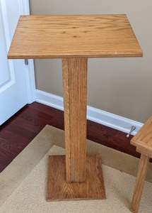 lot 196 image: Pair of Wood StandsAccent Tables