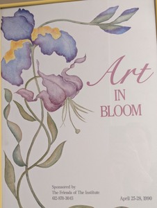 lot 200 image: Framed 1990 MIA Art in Bloom