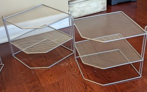lot 203 image: Four Mesh Kitchen Cabinet Organizers