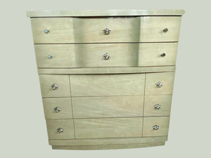 FABULOUS #2 MID CENTURY MODERN BASSET FURNITURE 5 DRAWER DRESSER - AGAIN THOSE DRAWER PULLS ARE BEYOND HOT HOT HOT&nbsp MINOR WEAR ON SIDES ETC&nbsp&nbsp