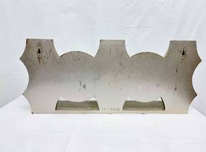 Silver Contemporary Modern Geometric Abstract Wall Mirror Decor With Shelf - Excellent Condition