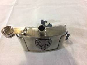 Deer Hunting Camping OutdoorSilver Stainless Steel Liquor Drink Belt Buckle Removable Flask - Like New Condition