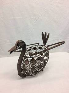 Antique Iron Metal Duck Egg Collecting Basket - Great Condition