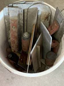 5 Gallon Bucket of Cement Tools