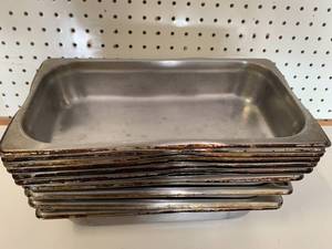 Lot of 10 Shallow Pans 6� X 12�