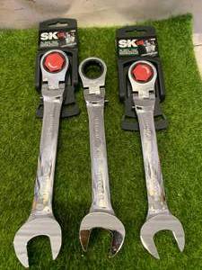 New SK Tools 3 Piece Locking Flex G-Pro Wrench Set