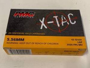 20 Rounds .556  62gr Ammo Ammunition