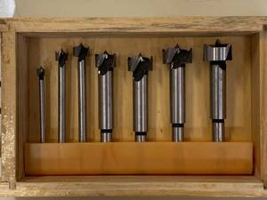 New 7 Piece Forstner Bit Set 14�-1�
