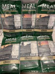 Lot of 6 MRE�s Meals Ready To Eat