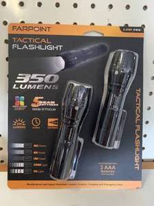 New 2 Pack Tactical Flashlight Set