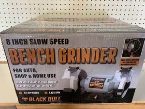 New 8 Inch Slow Speed Bench Grinder