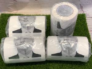 Lot of Four Donald Trump Toilet Paper Rolls