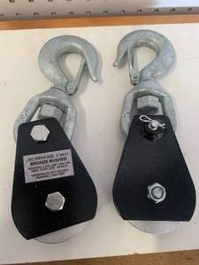 lot 13 image: Lot of Two New Snatch Blocks