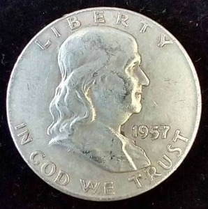 1957-D Franklin Half Dollar