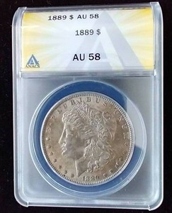 1889 Morgan Dollar - AU58
