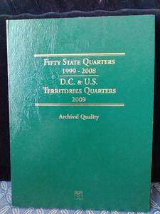 Complete State Quarter Collection in Folder