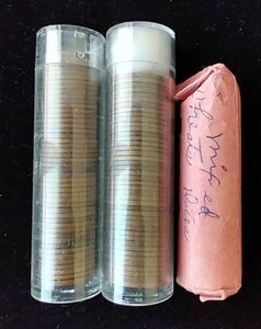3 Partial Wheat Penny Rolls
