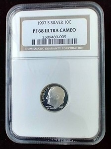 1997-S Silver Dime - PF68 Ultra Cameo