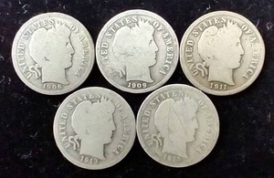 5 Barber Dimes