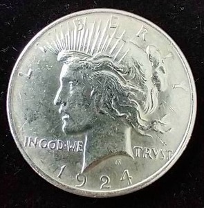 1924 Peace Dollar