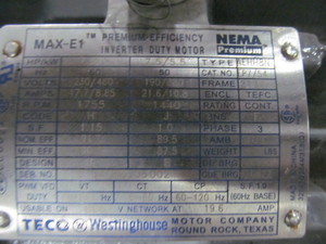 lot 115 image: Viking Transfer Pump KK4124B and TECO Motor 230460V 3-Phase