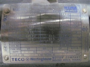 lot 116 image: Viking Transfer Pump KK4124B and TECO Motor 230460V 3-Phase