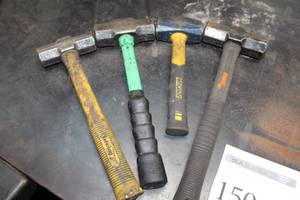 lot 150 image: Lot of (4) Mallet Hammers