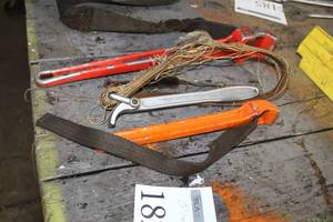 lot 182 image: Lot of (3) Strap Wrenches