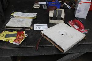 lot 201 image: Sandpaper, Sanding Belts, Hand Sander