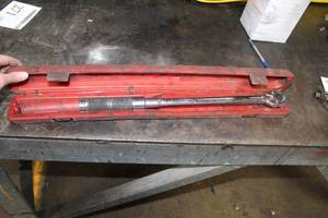 lot 220 image: Stanley Proto Torque Wrench, Plastic Case