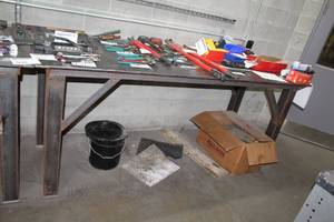 lot 267 image: Metal Shop Work Table