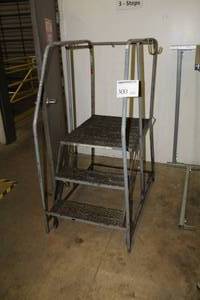 lot 300 image: Cotterman Rolling Staircase