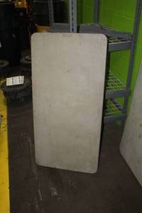 lot 326 image: Lifetime PlasticMetal Folding Table