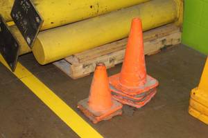lot 353 image: Lot of (6) Plastic Safety Cones