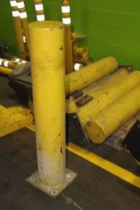 lot 356 image: Lot of (4) Metal Safety Pillars