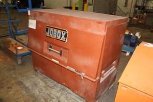lot 381 image: Jobox 1-682990 Metal Job Site Work Box, (4) Keys