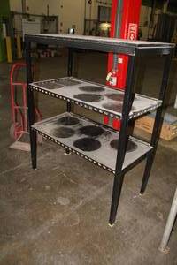 lot 389 image: WoodMetal Storage Rack 3-tier